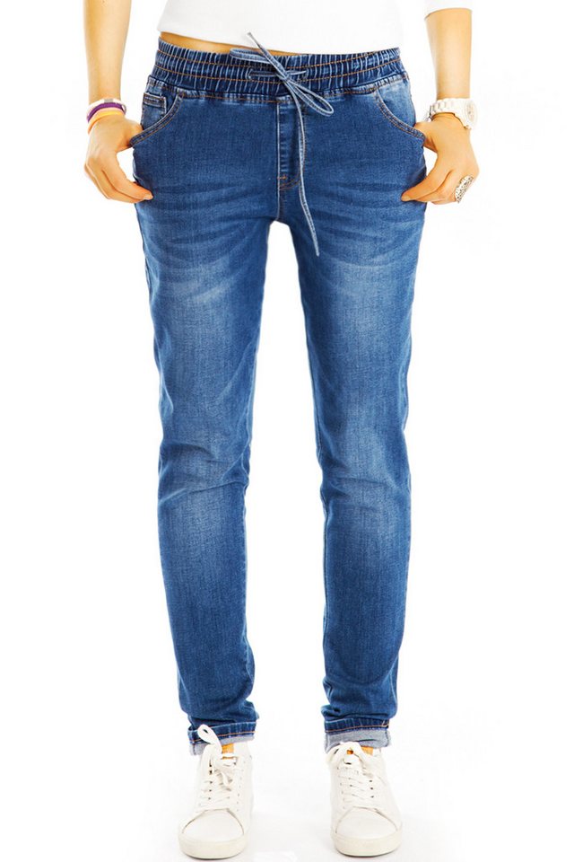 be styled Boyfriend-Jeans Medium Waist Loose Fit Jeans bequeme Boyfriendhose - Damen - j12k-3 mit Stretch-Anteil von be styled