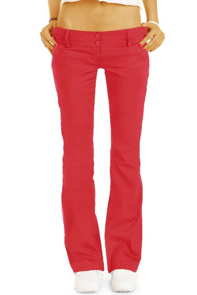 be styled Chinohose BE STYLED Chinos - Stoffhosen - Bootcut Hüfthosen mit Stretch, Damen - chino_italia - h17a von be styled