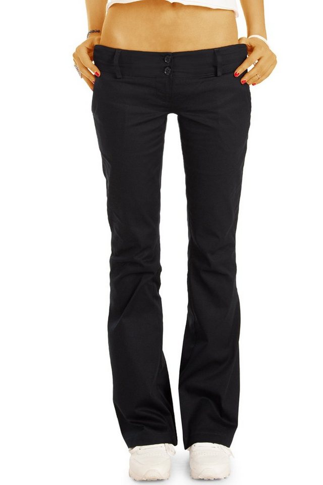 be styled Chinohose BE STYLED Chinos - Stoffhosen - Bootcut Hüfthosen mit Stretch, Damen - chino_italia - h17a von be styled