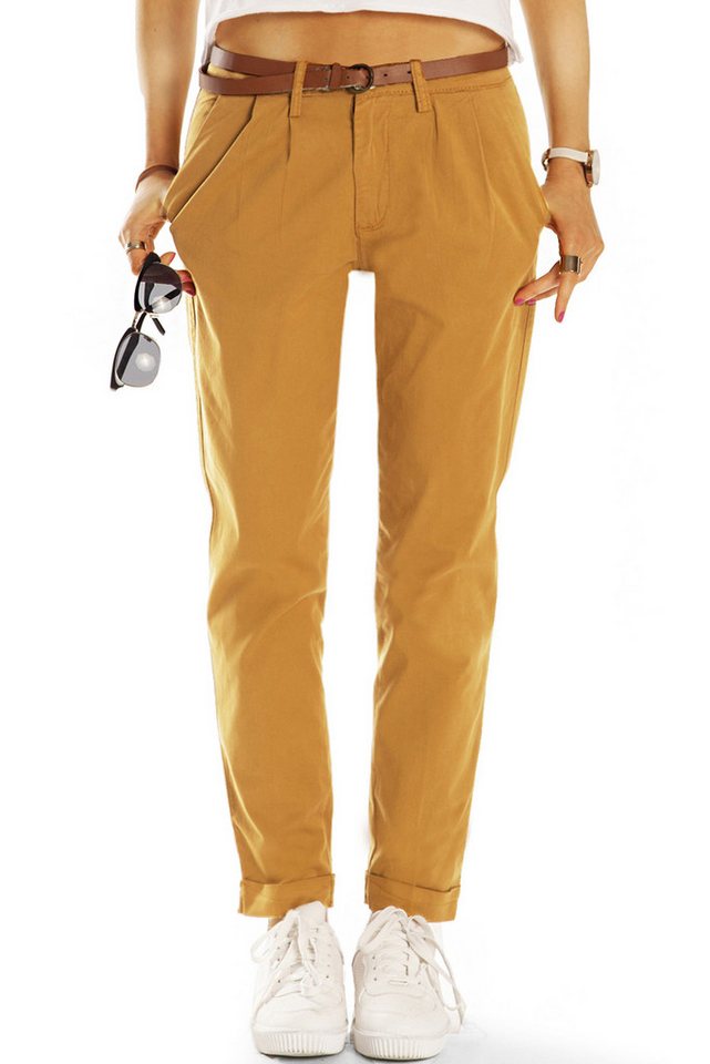 be styled Chinohose Medium Waist Tapered bunte Chinohose - Damen - j20L-1 mit Stretch-Anteil von be styled