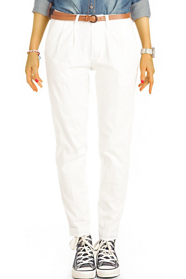 be styled Chinohose Medium Waist Tapered bunte Chinohose - Damen - j20L-1 mit Stretch-Anteil von be styled
