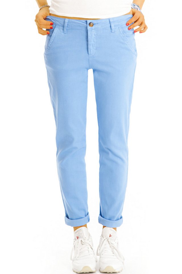 be styled Chinos Medium waist Chinohose bunte Stoffhosen bequem - Damen - j37L-1 mit Stretchanteil von be styled