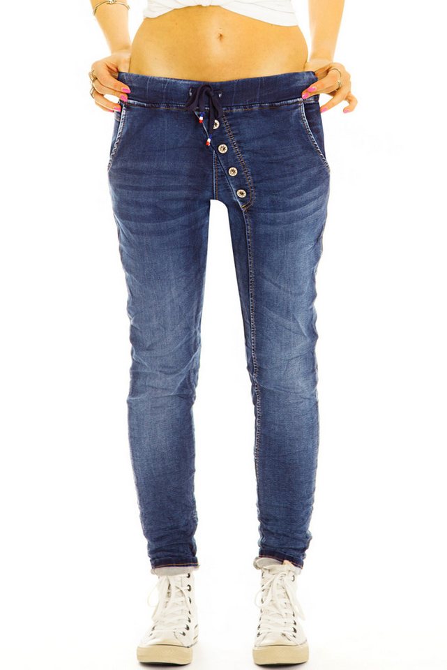 be styled Comfort-fit-Jeans Stretchige Hose mit Gummizug Slim Fit - Damen - j6p-dunkelblau mit Stretch-Anteil von be styled