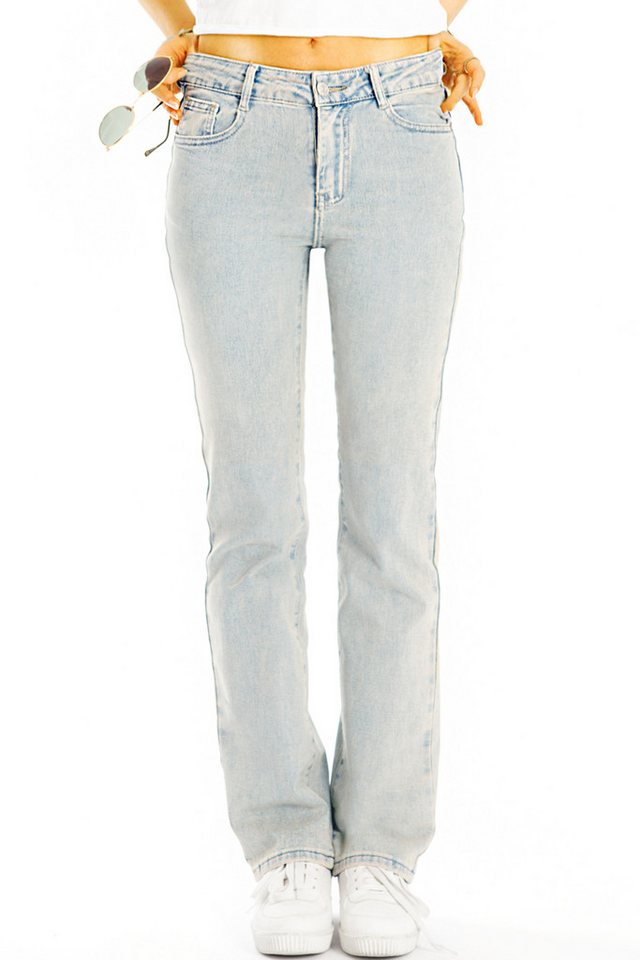 be styled Gerade Jeans Gerade Jeans Hose Medium Rise Slim Fit Jeanshose - Damen - j9k 5-Pocket-Style von be styled