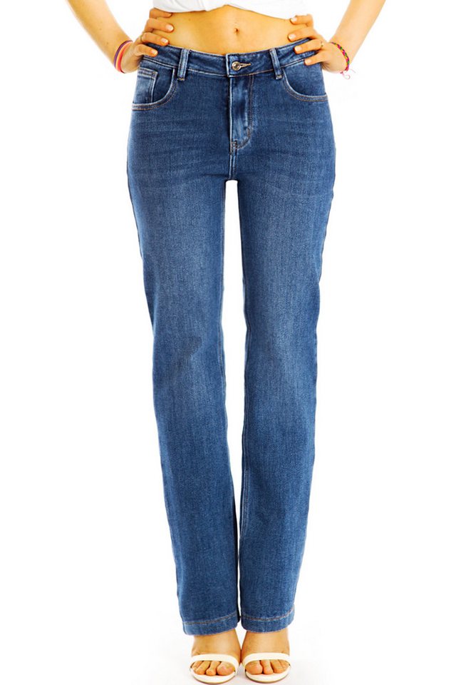 be styled Gerade Jeans Medium waist gerade geschnittene Jeans bequem - Damen - j16k-4 mit Stretch-Anteil von be styled