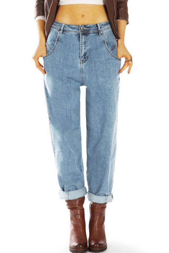 be styled High-waist-Jeans Mom Jeans Boyfriend High Waist Hose - Slouchy Locker - Damen - j10e-1 High-Waist, 5-Pocket-Style von be styled