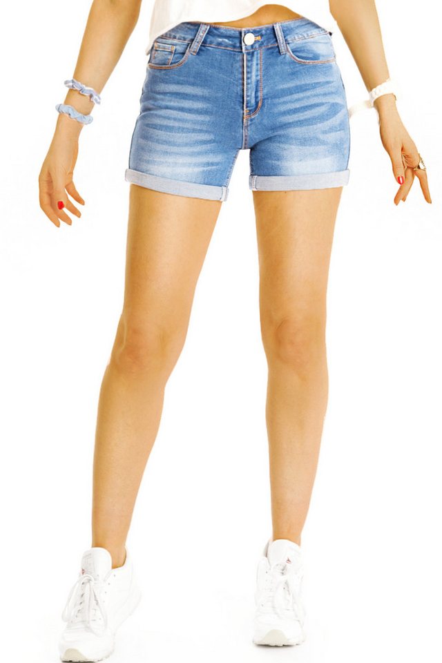 be styled Jeanshotpants Jeans Hotpants Jeans Shorts, kurze blaue Frauen Hose - j10L-3 5-Pocket-Style von be styled