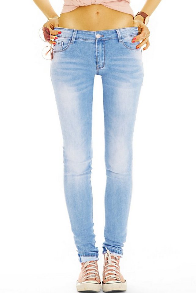 be styled Low-rise-Jeans Low Rise Jeans Hose niedrige Leibhöhe Hüftjeans - Damen - j36p mit Stretch-Anteil von be styled
