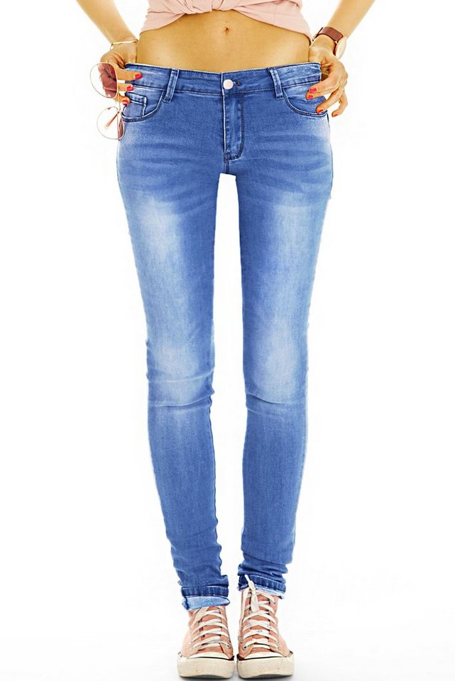 be styled Low-rise-Jeans Low Rise Jeans Hose niedrige Leibhöhe Hüftjeans - Damen - j36p mit Stretch-Anteil von be styled