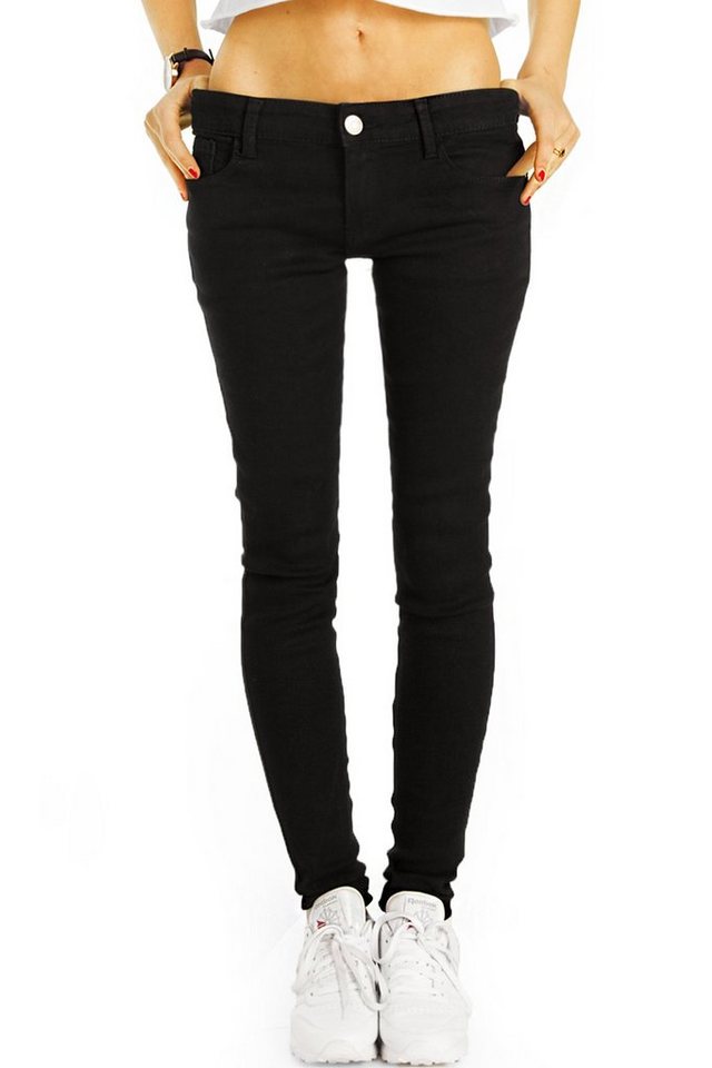 be styled Low-rise-Jeans Low Waist Jeans Hose hüftige Röhrenjeans Hüftjeans - Damen - j2e mit Stretch-Anteil, 5-Pocket-Style von be styled