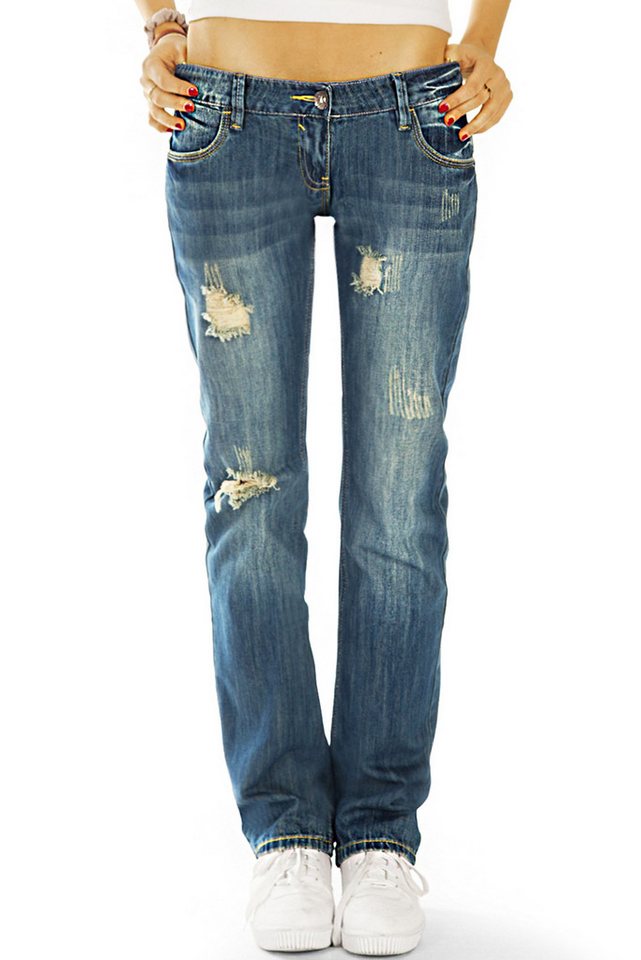 be styled Low-rise-Jeans Low waist used Baggy Jeans Hose Boyfriend Hüftjeans - Damen - j1z-st von be styled