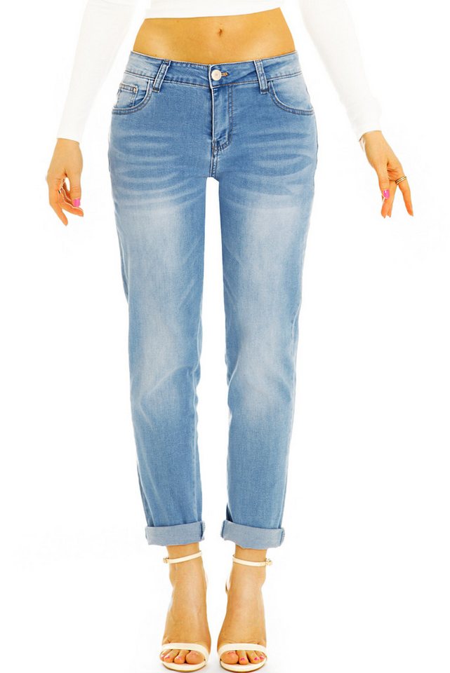 be styled Mom-Jeans Lässige Mom Jeans Hose - Bequeme Stretchjeans - Damen - j16e-1 mit Stretch-Anteil von be styled