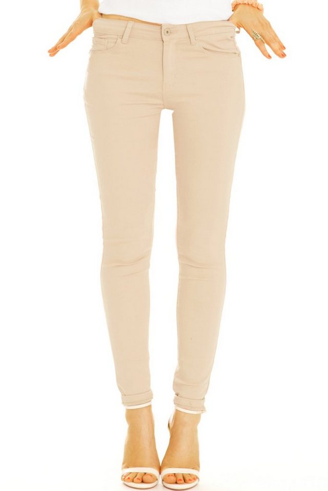 be styled Röhrenhose Skinny fit Hose Röhrenhose enge slim Hosen unifarben - Damen - j39p in Unifarben, mit Strecht-Anteil von be styled