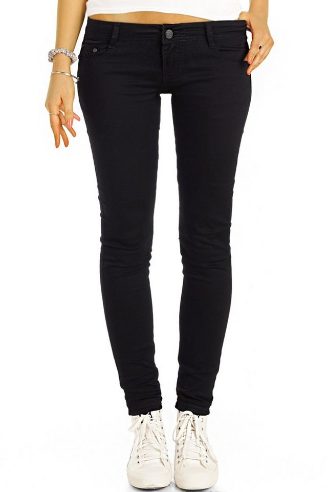 be styled Röhrenjeans Damen Hüftjeans, skinny slim fit low waist Hosen j71e von be styled