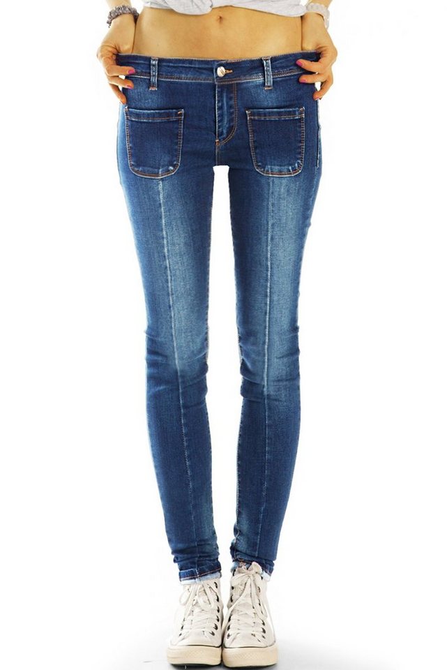 be styled Röhrenjeans Hüftige Jeans Röhrenjeans skinny Hosen stretch slimfit - Damen - j45g mit Stretch-Anteil von be styled