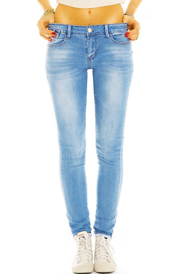 be styled Röhrenjeans Low Rise Jeans Hose Röhrenjeans Skinny Hüftjeans - Damen - j17l 5 Pocket Style von be styled