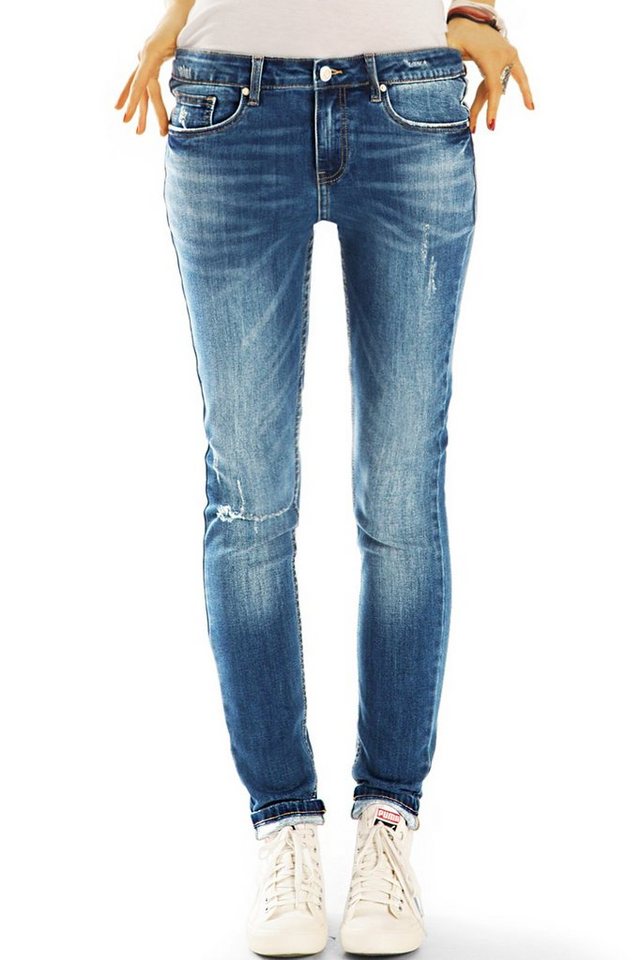 be styled Röhrenjeans Röhrenjeans Skinny Jeans Medium Waist Jeans Hose - Damen - j30k-1 mit Stretch-Anteil von be styled