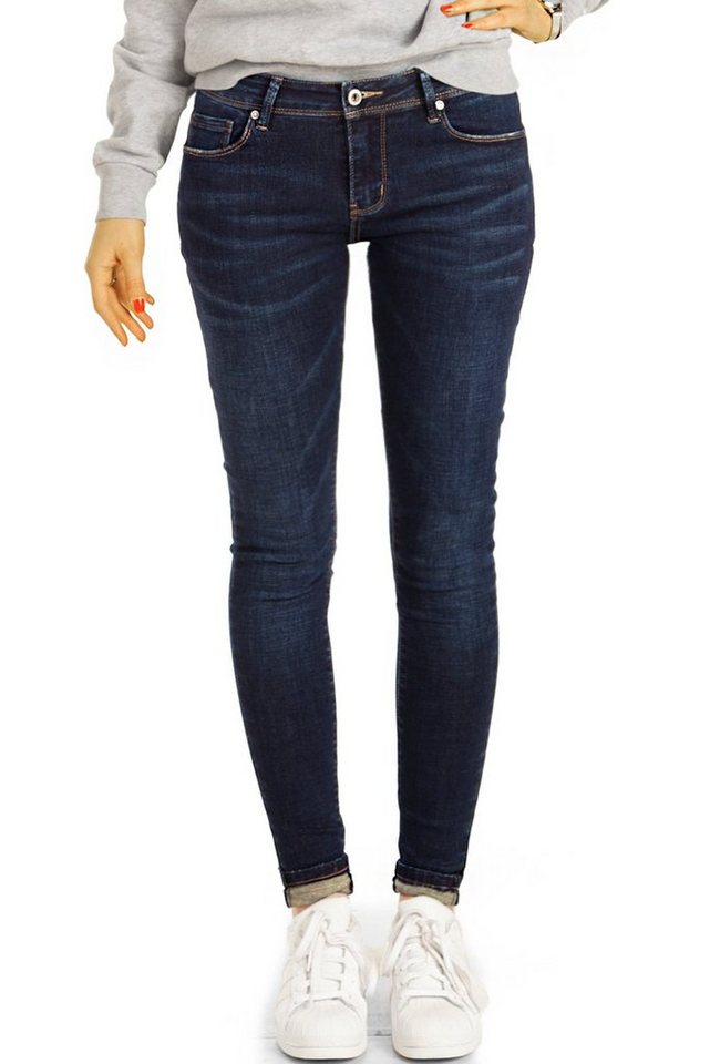 be styled Skinny-fit-Jeans Hüftjeans Röhrenjeans Skinny Fit Hosen stretch Jeans - Damen - j15k-2 mit Stretch-Anteil, 5-Pocket-Style von be styled