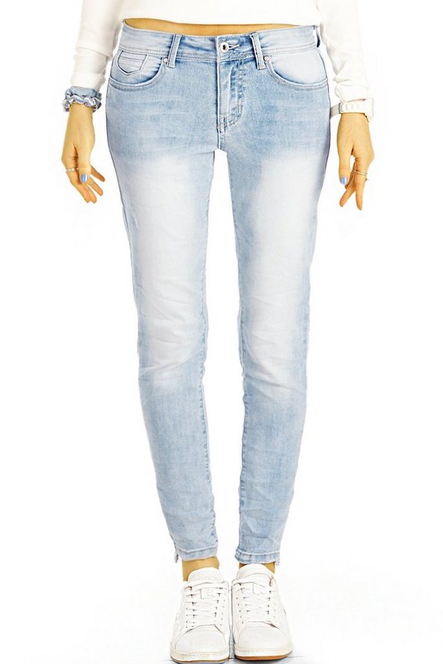 be styled Skinny-fit-Jeans Low Waist Hüftjeans enge röhrige Stretch Jeans - Damen - j1m-1 mit Stretch-Anteil, 5-Pocket-Style von be styled