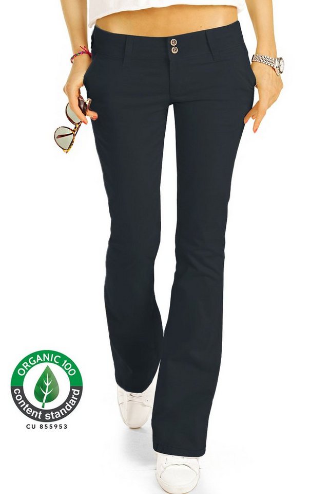 be styled Stoffhose Hüfthosen Damen Bootcut Bio Fair Chinohosen - BIO-7 Bio-Baumwolle von be styled