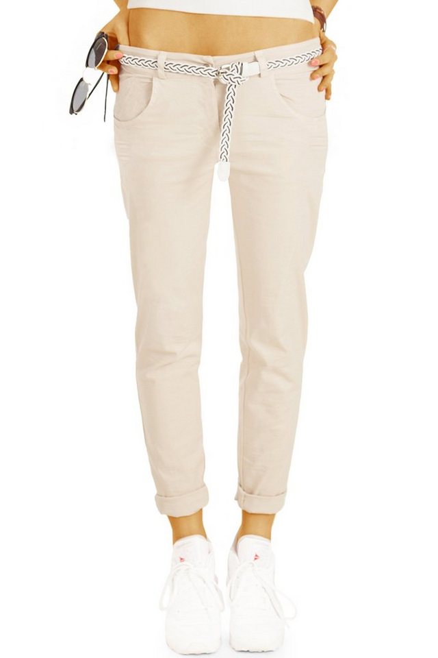 be styled Stoffhose Sommer Stoffhosen mit Gürtel - Lockerer Schnitt - Damen - h21a mit Stretch-Anteil von be styled