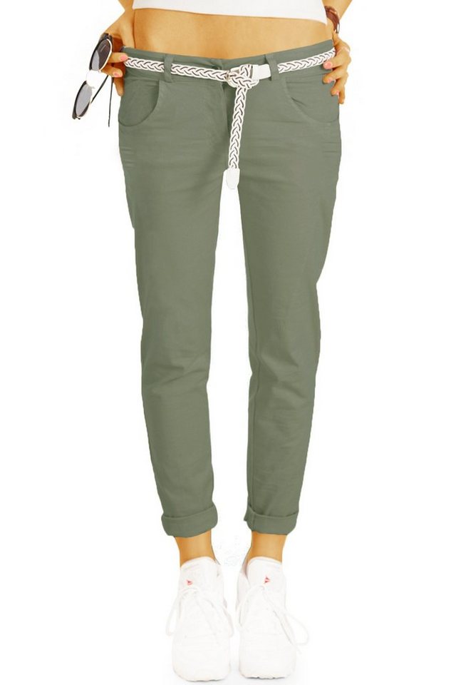 be styled Stoffhose Sommer Stoffhosen mit Gürtel - Lockerer Schnitt - Damen - h21a mit Stretch-Anteil von be styled