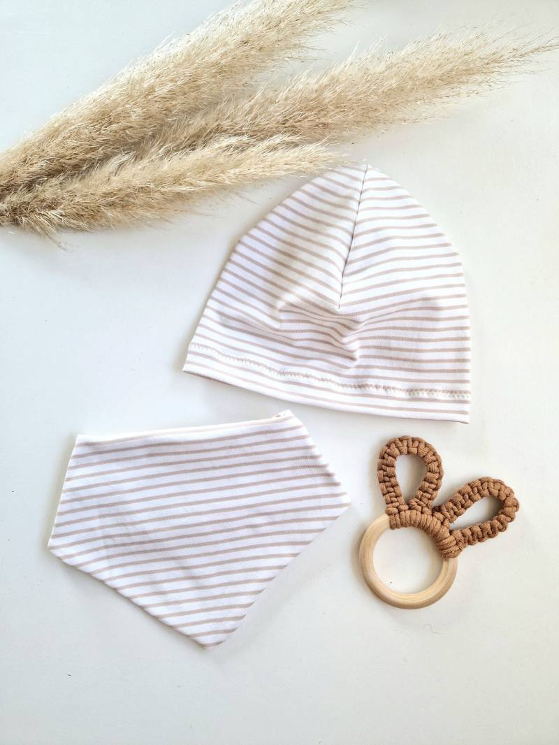 Set Aus Beanie-Mütze | Doppellagig Und Halstuch Für Babys Kinder, Geschenk, Geburt von beScandi