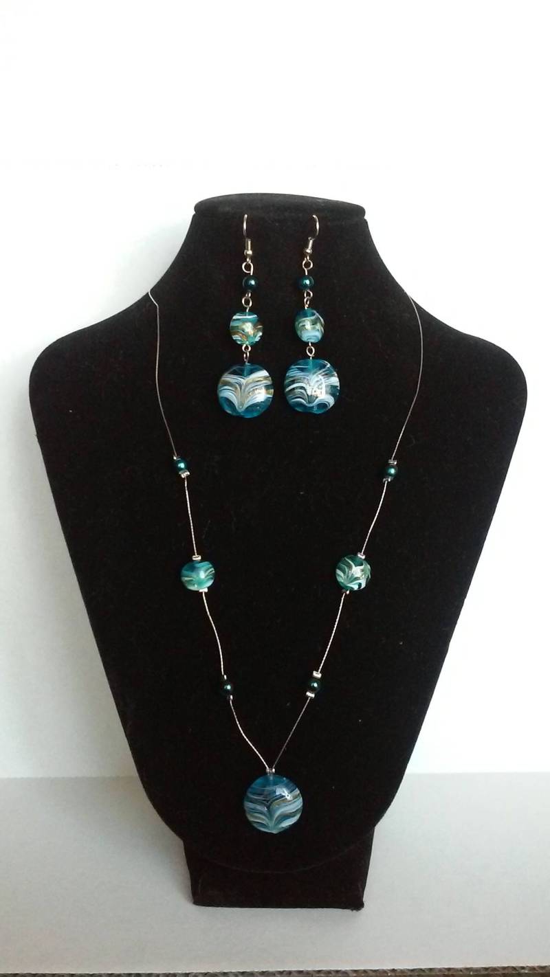Türkis Schmuckset von beadedbybev