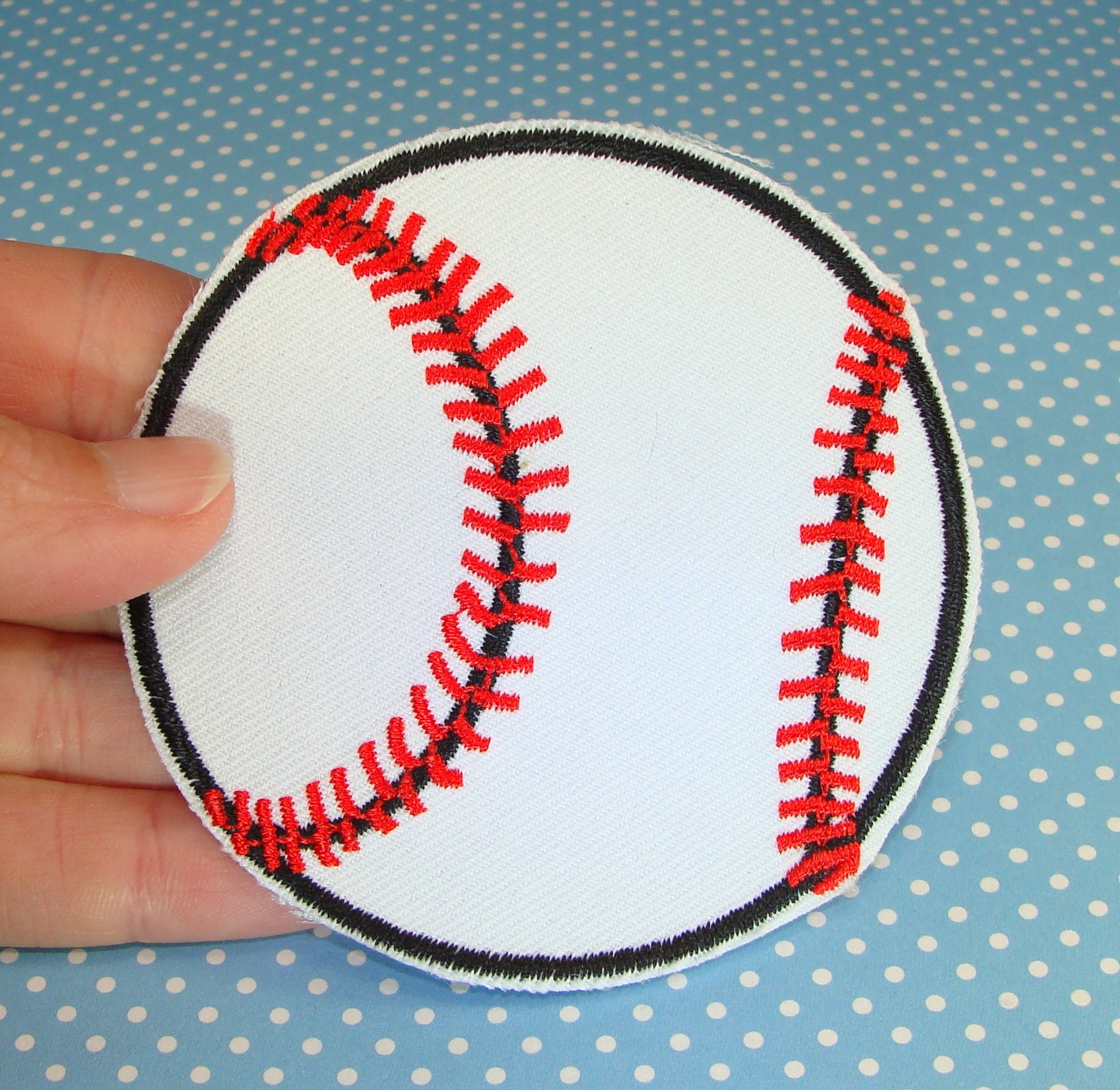 2 Baseball Patches Softball Gestickte Aufnäher Applikation Groß 3 "Ball Vintage Aufbügeln Oder Aufkleben - Team Spirit Sports Lover Bastelbedarf 2 Baseball Patches Softball Gestickte Aufnäher Applikation Groß 3 "Ball Vintage Aufbügeln Oder Aufkleben - Team Spirit Sports Lover Bastelbedarf von beadgiant