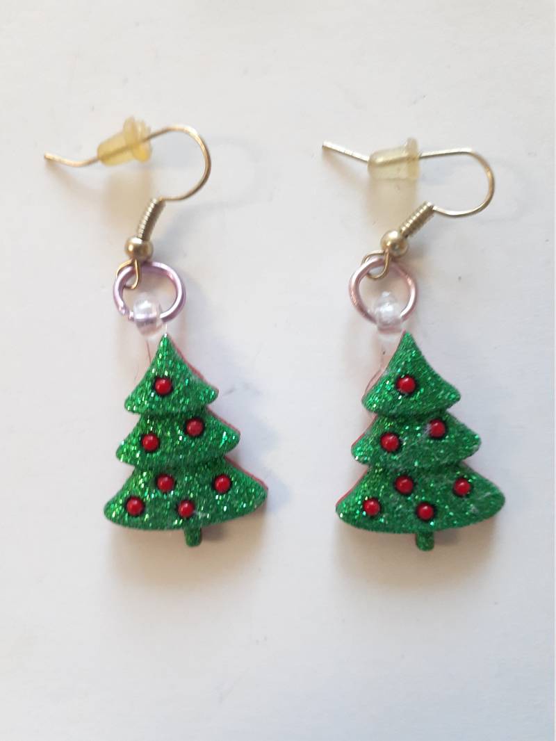 Tannenbaum Ohrringe/Perlenarmband Tannenbaum Ohrringe/Perlenarmband von beadiebracelet