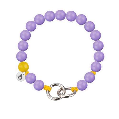 beadstars Perlen Handykette kurz oder Schlüsselanhänger mit Karabiner (25cm) - Ideal für Autoschlüsselanhänger, Schlüsselband, Handyanhänger kompatibel mit iPhone & Samsung (Butterfly) von beadstars