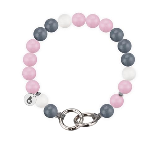 beadstars Perlen Handykette kurz oder Schlüsselanhänger mit Karabiner (25cm) - Ideal für Autoschlüsselanhänger, Schlüsselband, Handyanhänger kompatibel mit iPhone & Samsung (Fairy Tale) von beadstars