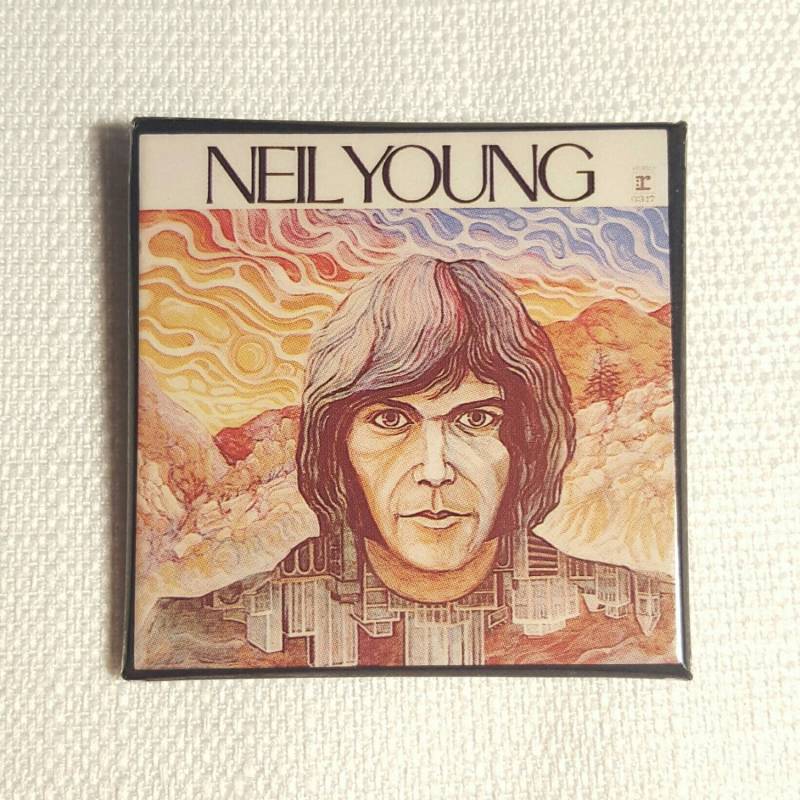 Mitte Bis Ende Der 70Er Jahre Vintage Neil Young Selbst Betitelten Debüt-Album | 1968 Pin/Knopf Abzeichen von beatbopboom