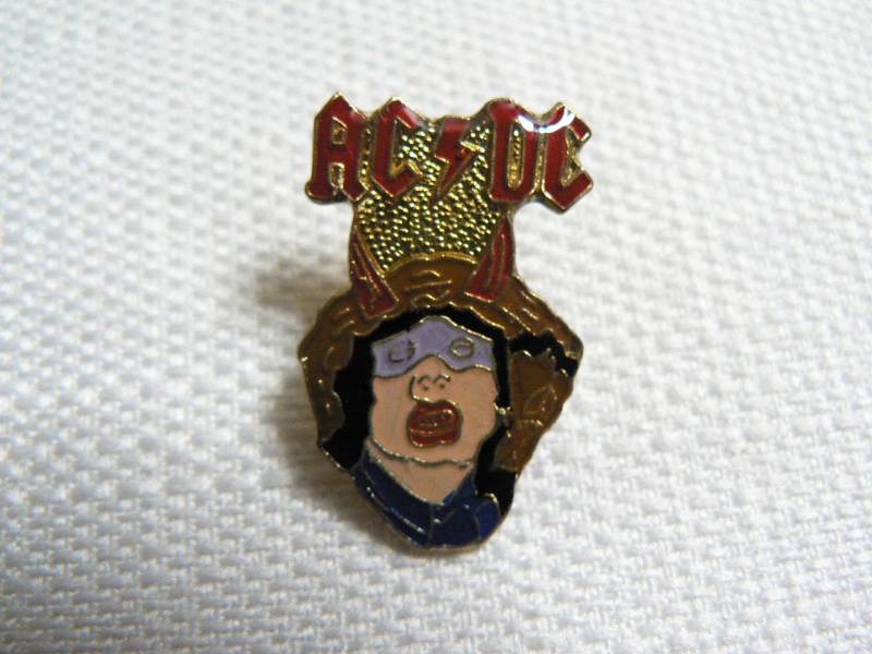 Vintage 1980Er Jahre Ac/Dc Emaille Pin/Anstecker von beatbopboom