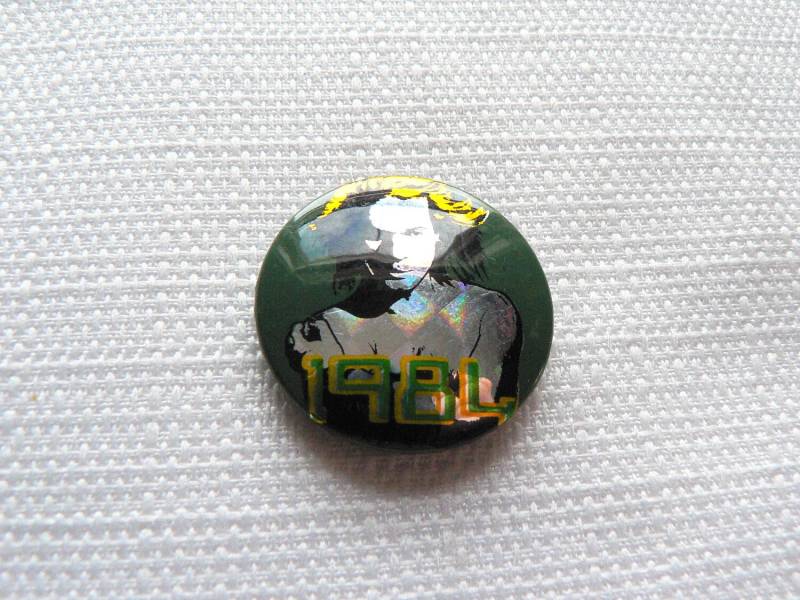 Vintage 80Er Jahre David Lee Roth - Van Halen 1984 Prisma Stil Pin/Button Abzeichen von beatbopboom