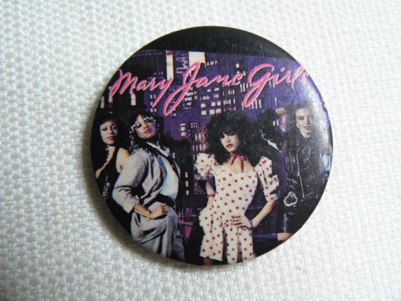 Vintage 80Er Jahre Mary Jane Girls - Selbstbetiteltes Debütalbum | 1983 Pin/Button Anstecker von beatbopboom