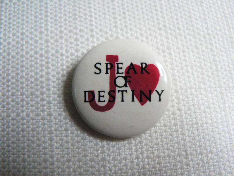 Vintage 80Er Jahre Speer Des Schicksals - Ein Auge Jacks Album | 1984 Herz Pin/Button Abzeichen von beatbopboom