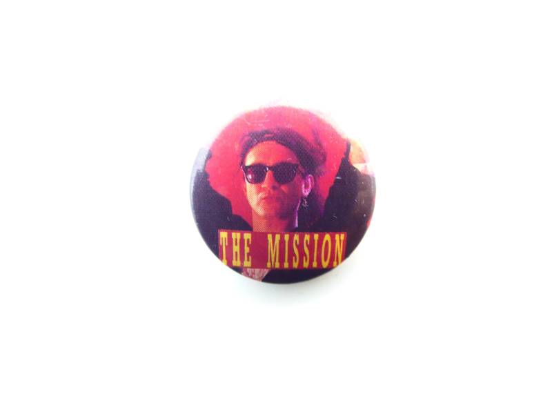 Vintage 80Er Jahre The Mission - Wayne Hussey Ex Sisters Of Mercy Anstecker/Button von beatbopboom