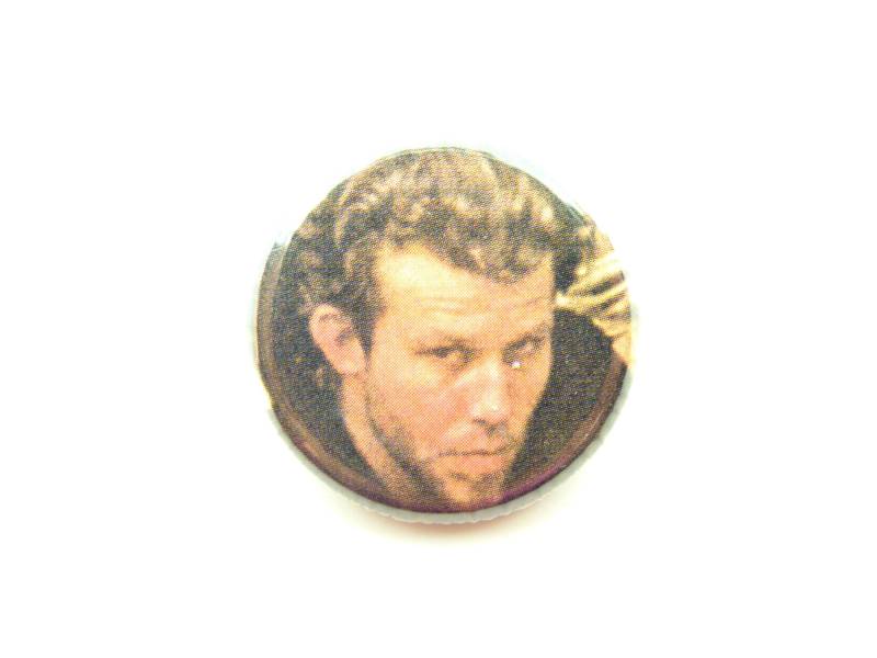Vintage 80Er Jahre Tom Wartet - Pin/Button Abzeichen von beatbopboom