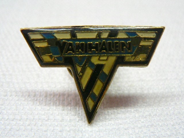 Vintage Anfang Der 80Er Jahre Van Halen Logo Emaille Pin/Anstecker von beatbopboom