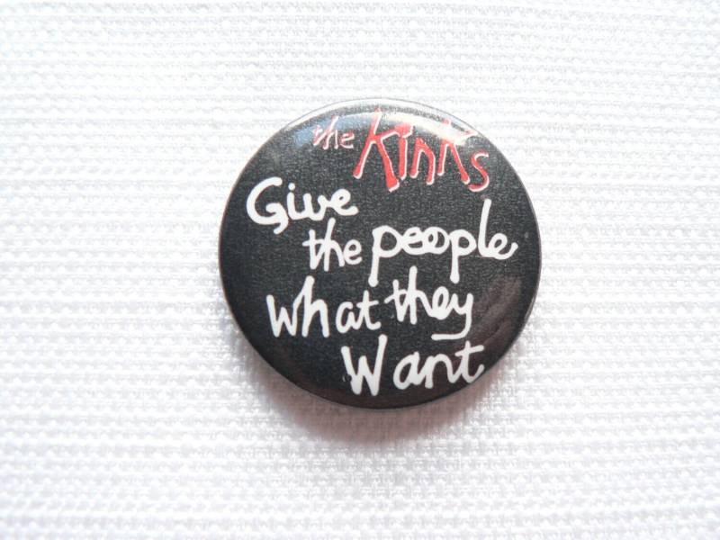 Vintage Frühe 80Er Jahre The Kinks - Give The People Whatthey Will Album | 1981 Anstecknadel/Button/Anstecker von beatbopboom