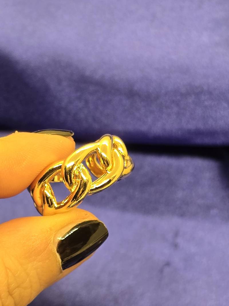 Dicke Vergoldete Ring, Chain Ring von beautyway073