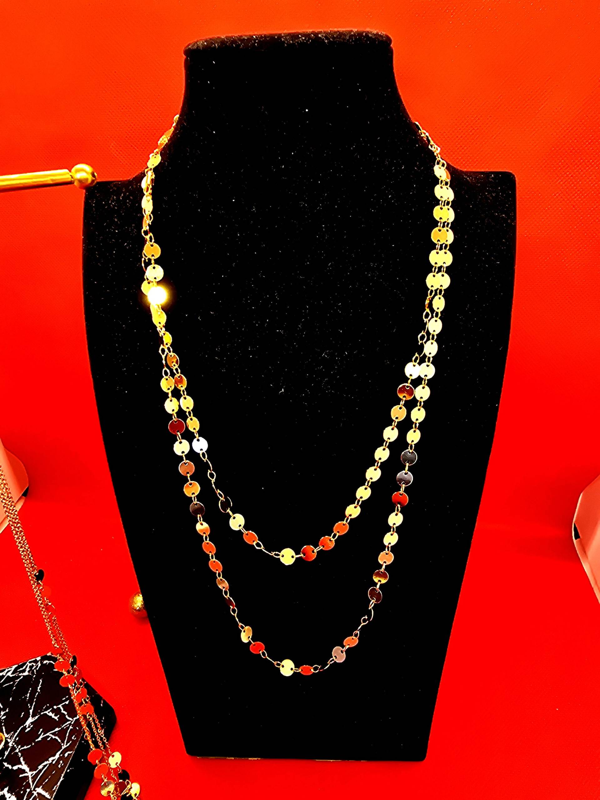 Tiny Coin Necklace, Sequin Coin Chain Minimalist Necklace, Mini Tiny Coins, Little Discs, Fine 14Kgold Filled Chain, Celebrity Inspired, Rose Gold Tiny Coin Necklace, Sequin Coin Chain Minimalist Necklace, Mini Tiny Coins, Little Discs, Fine 14Kgold Filled Chain, Celebrity Inspired, Rose Gold von beautyway073