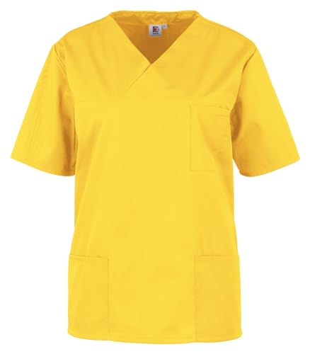 beb Basic Unisex Kasack Medizin & Pflege Schlupfkasak Kurzarm Schwarz 65% Polyester 35% Baumwolle Damen Herren Größe XS von beb