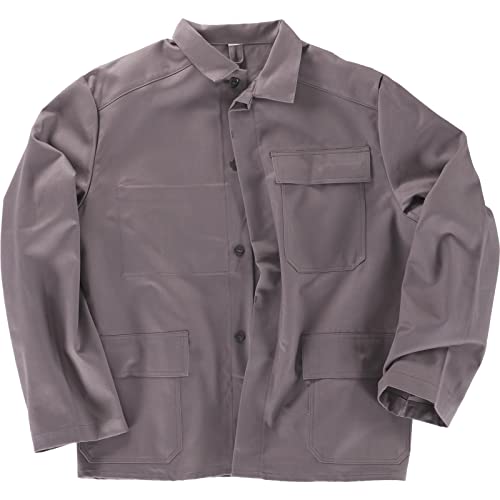 beb Schweißerschutz Herren Schweißerjacke Dunkelgrau 100% Baumwolle 350 g/m² Größe 62 von beb