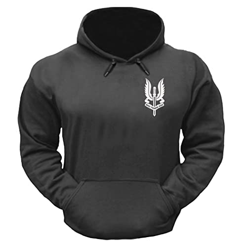 BEBAK Herren Gym Hoodie | Who Trainins Wins Pullover Hoody Kleidung für Herren Bodybuilding Top Sweatshirt S-5XL, anthrazit, L von BEBAK