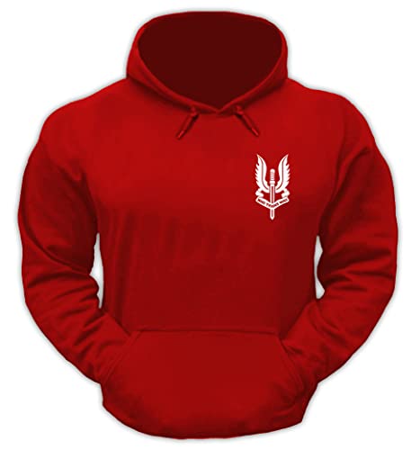 BEBAK Herren Gym Hoodie | Who Trainins Wins Pullover Hoody Kleidung für Herren Bodybuilding Top Sweatshirt S-5XL, rot, L von BEBAK