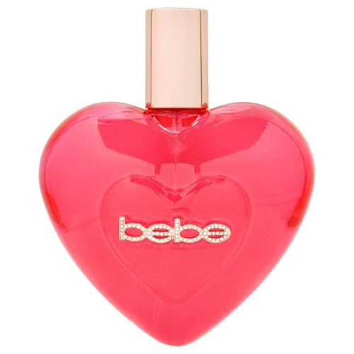 Bebe Luxe Sauvage – Parfums für Frauen – leichter und frischer blumiger Duft – erinnert an Spaziergänge in Pfingstrose – Herzform – 100 ml von bebe
