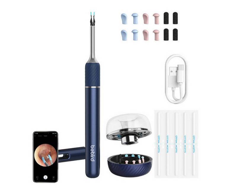 bebird Elektrischer Ohrenreiniger Bebird Note 5 Pro Otoskop Ohrreiniger mit Kamera Blau von bebird