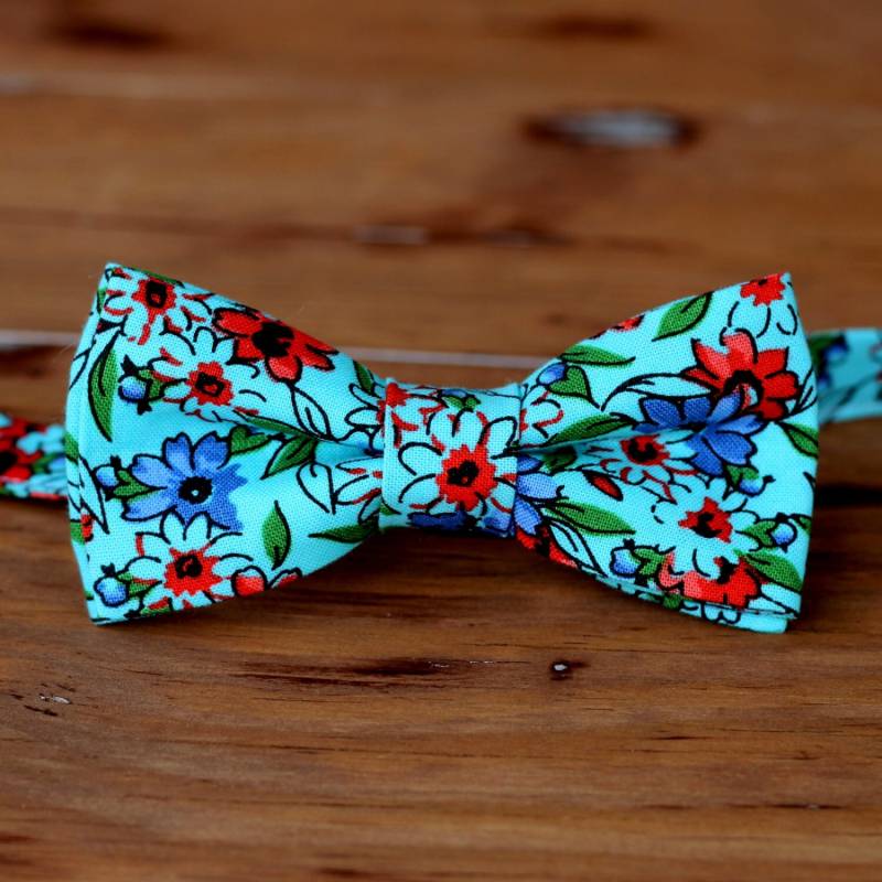 Herren Fliege Mit Blumenmuster, Aus Baumwolle, Für Die Hochzeit Im Frühling, Krawatte Sommerhochzeit, Den Abschlussball von becauseimme